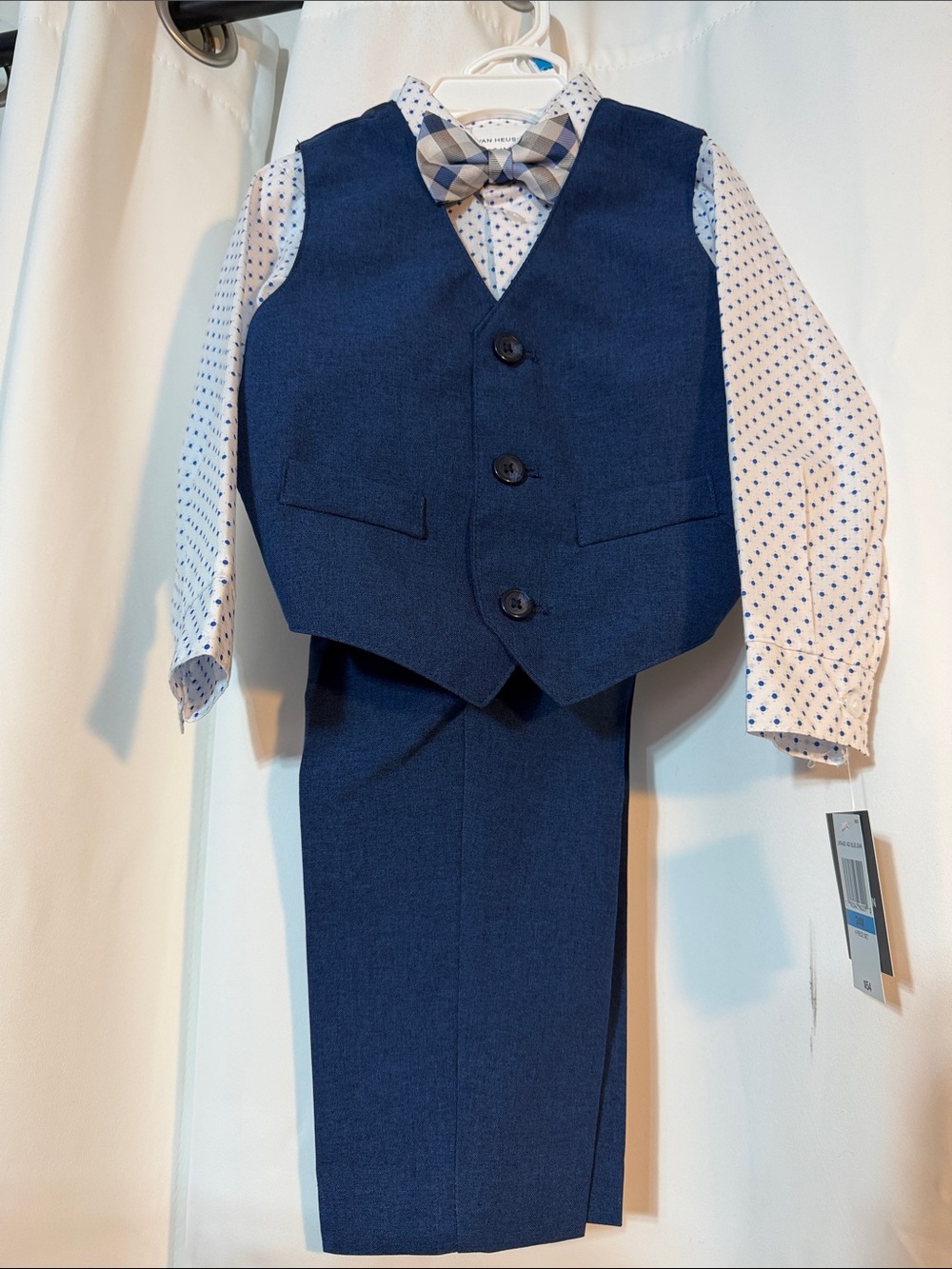NWT Van Heusen Boys 4-Piece Suit Blue SZ 24M B12